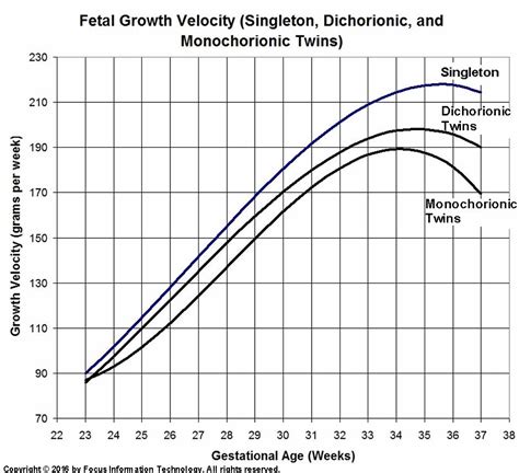 fetal growth rate chart